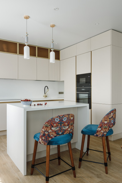 ЖК Нестеровский "Слияние" (150 кв.м.) eclectic-kitchen
