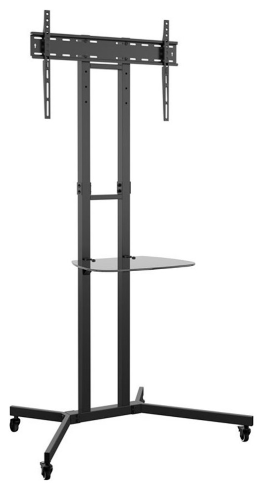 AVF Steel Glass Mobile TV Cart with TV Mount and Casters for 3260" TVs
