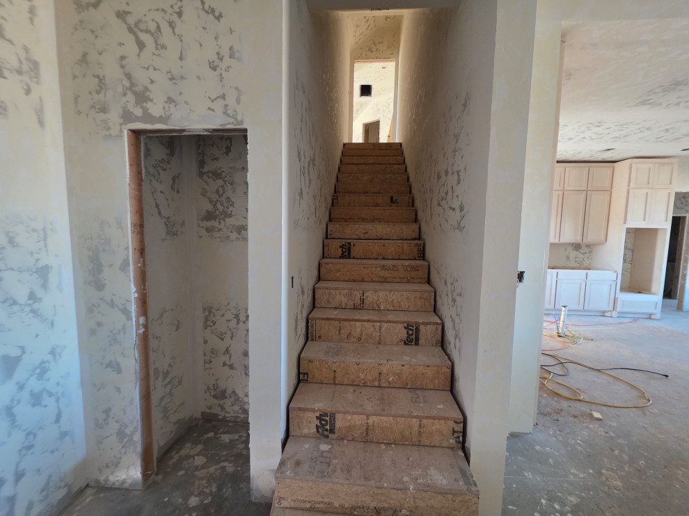 Rough in of stairs to upstairs bedroom with on-suite bath