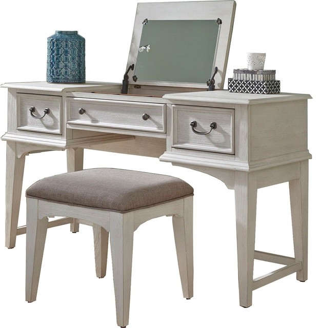 Liberty Furniture Bayside Youth 2pc Vanity Set Beach Style Kids