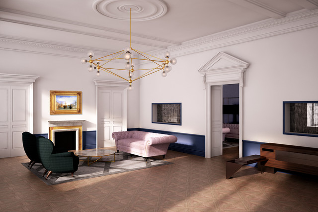 Private Residences, Kent contemporary-living-room