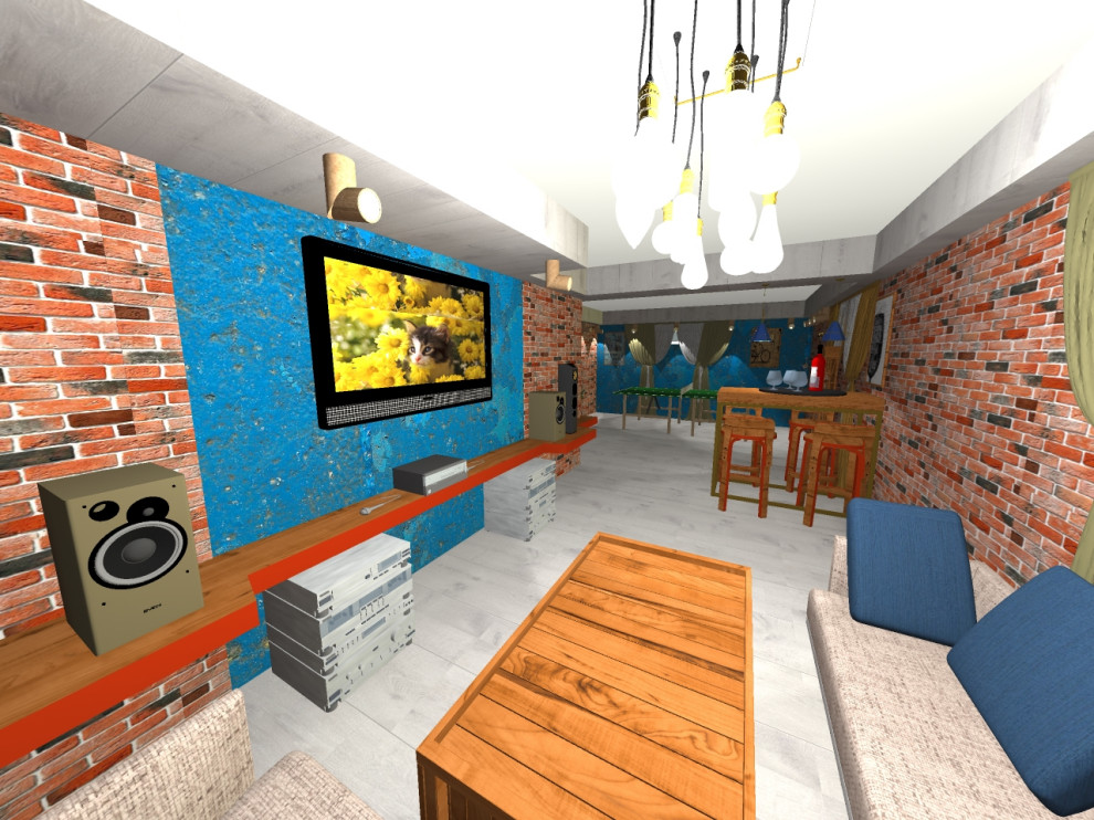 Отдыха в частном доме на цокольном этаже.