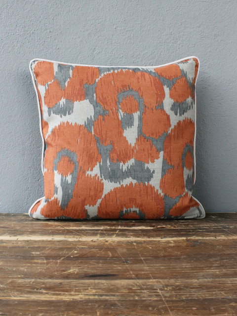 leopard orange pillow