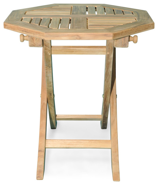 Teak Side Table Octagon Folding