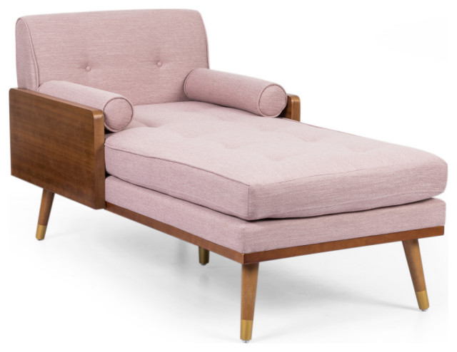 Miles Fabric Chaise Lounge Midcentury Indoor Chairs By Gdfstudio Houzz - Dark Wood Chaise Lounge Chair Miles Fabric Chaise Lounge Midcentury Indoor Chairs By Gdfstudio Houzz - Dark Wood Chaise Lounge Chair