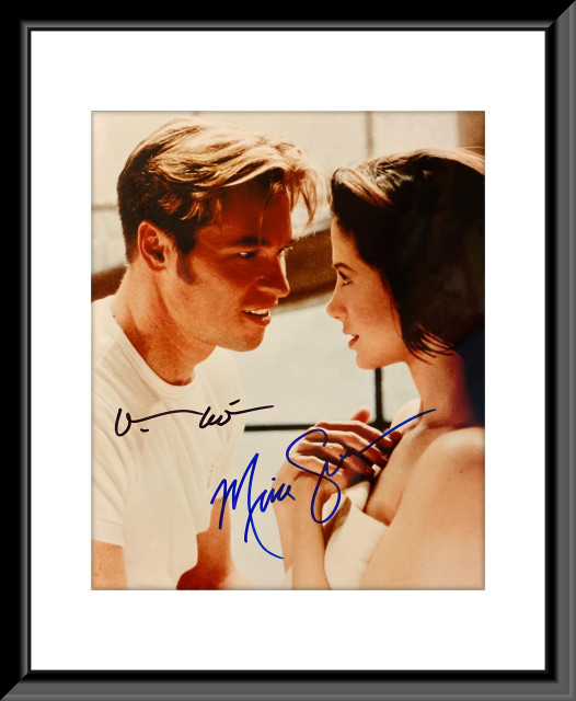 At First Sight Val Kilmer and Mira Sorvino signed movie photo, 11x14