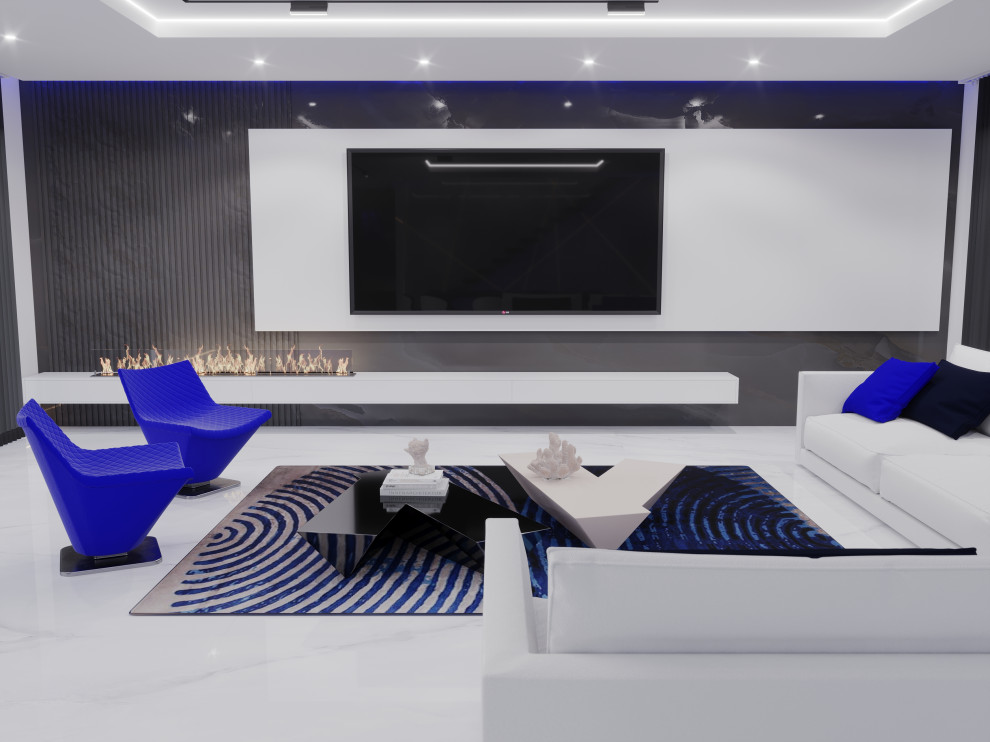 Интерьер в теме Айсберг