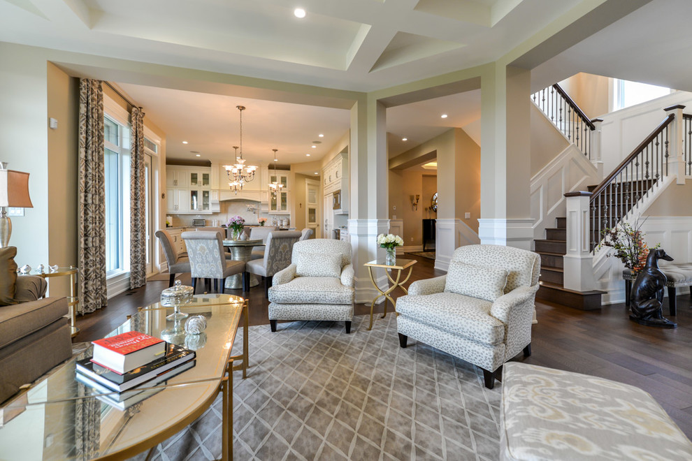 Inspiration for a transitional home design remodel in Edmonton