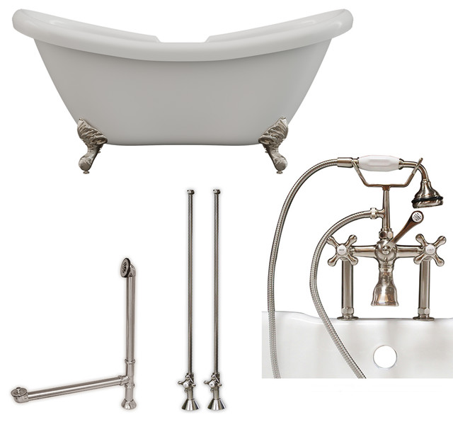 acrylic clawfoot tub package