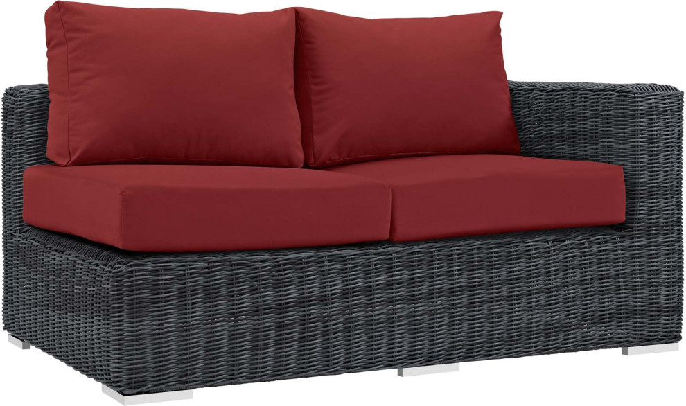 Malta Outdoor Loveseat Tropical Outdoor Loveseats by HedgeApple Houzz