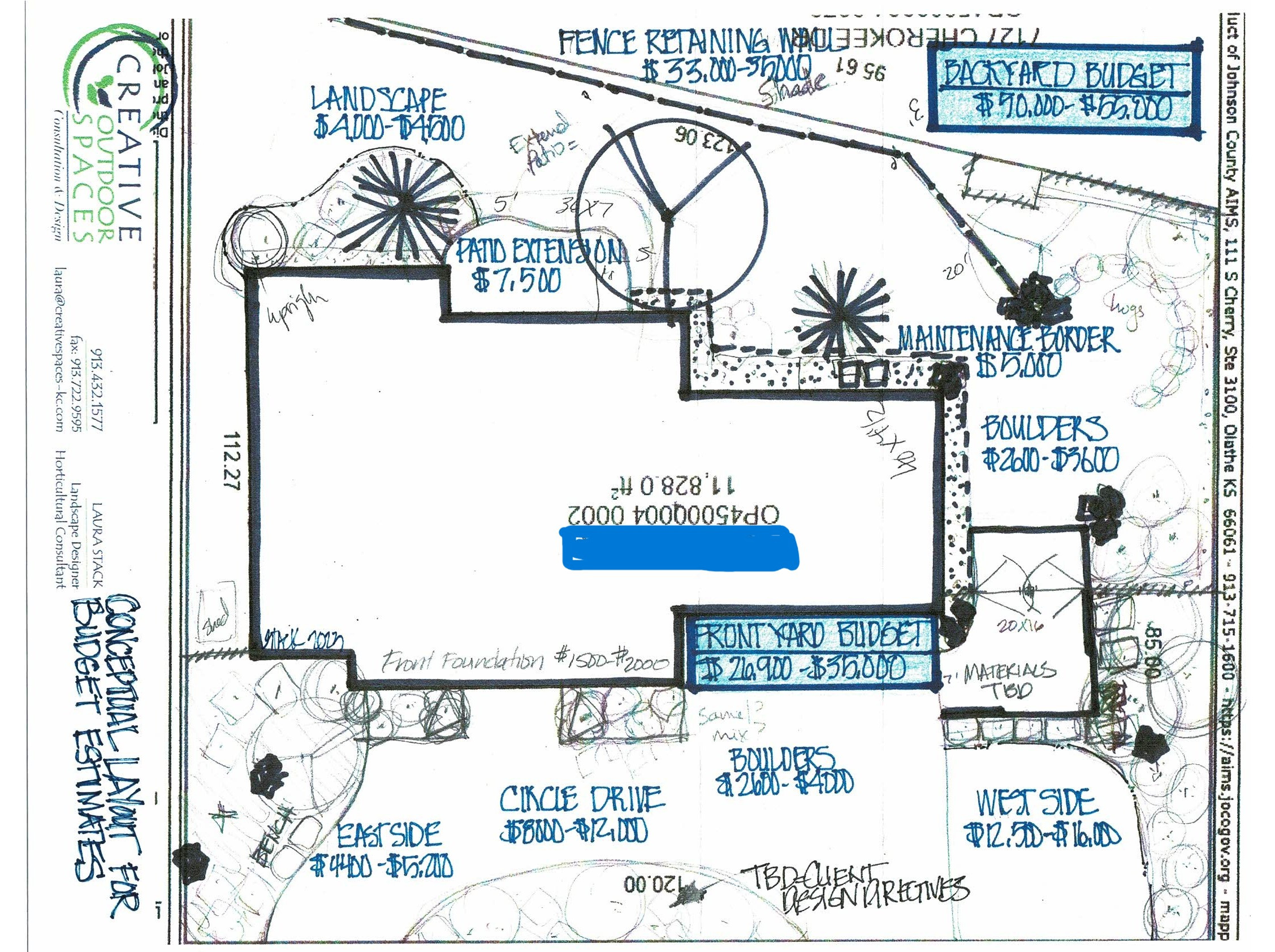 Conceptual Layout  With Budget Estimates