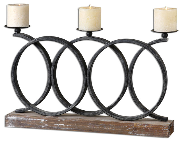 Uttermost Kra Iron Candelabra