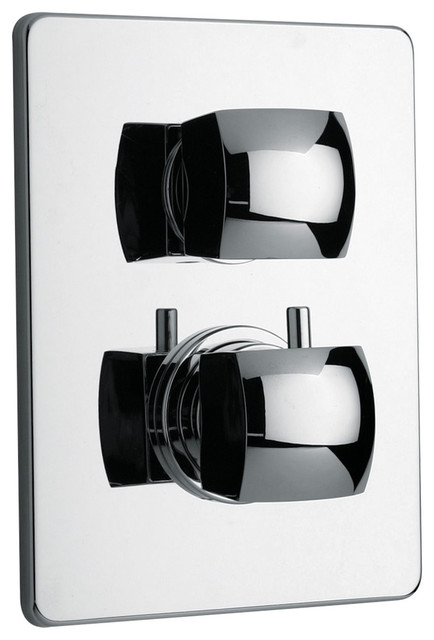 Lady Thermostatic Valve With 2 Way Diverter Volume Control, Chrome