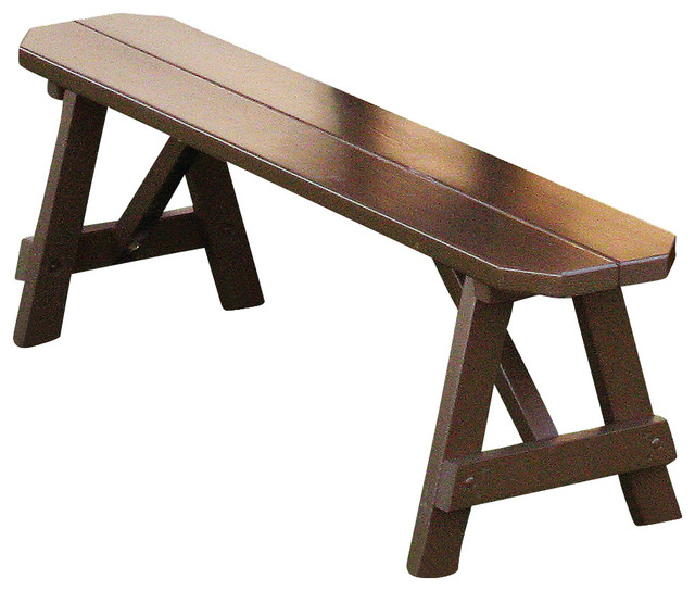 2 Traditional Picnic Bench In Pine Contemporary Outdoor