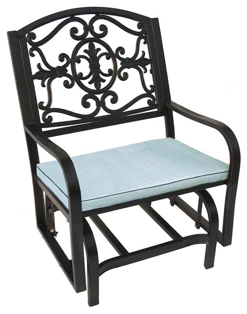 Lakeville Glider Chair With Cushion Mediterranean Outdoor Lakeville Glider Chair With Cushion Mediterranean Outdoor Gliders By Ladder