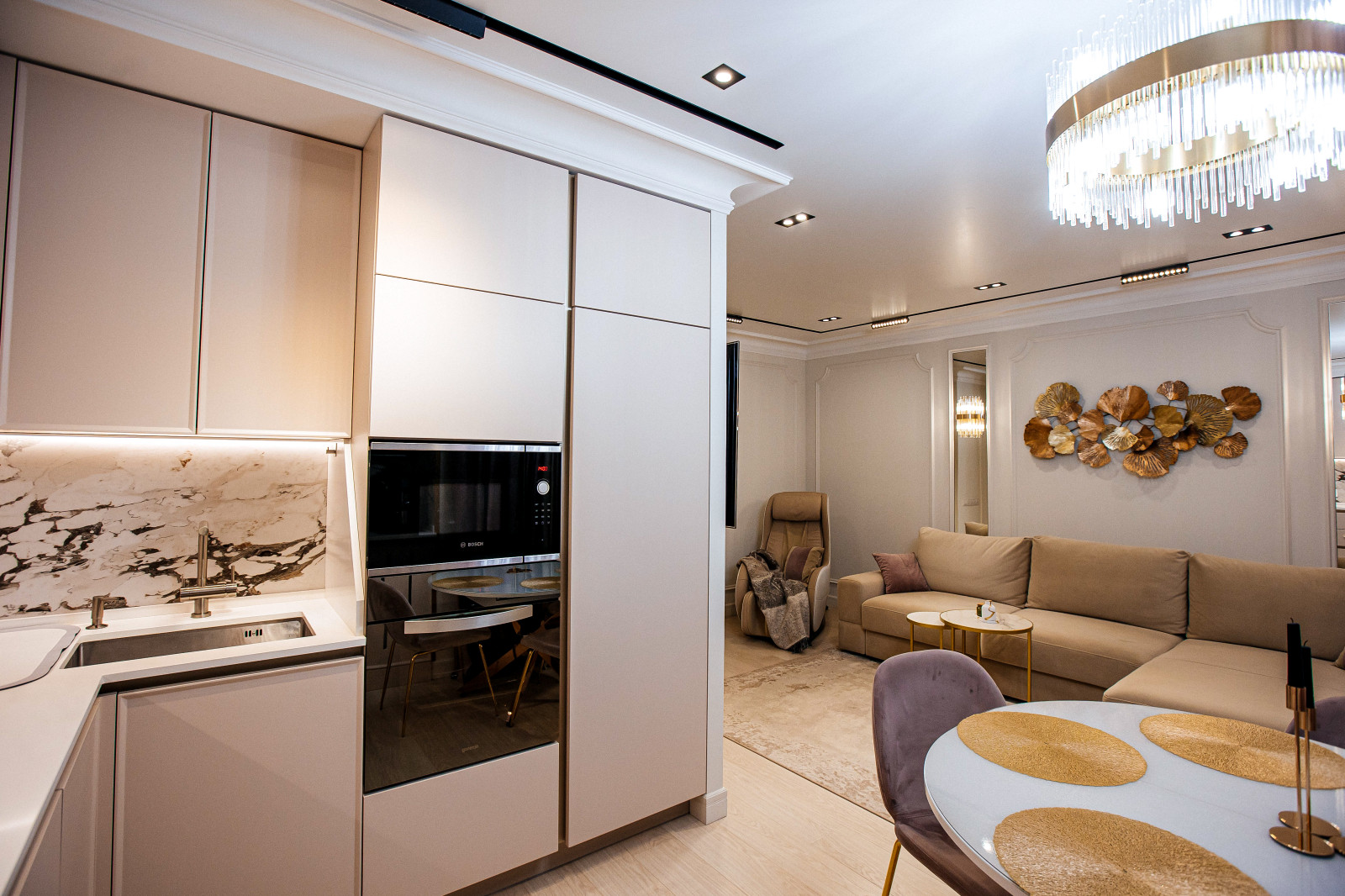 Реализация "Умеренный шик на 60 м2"