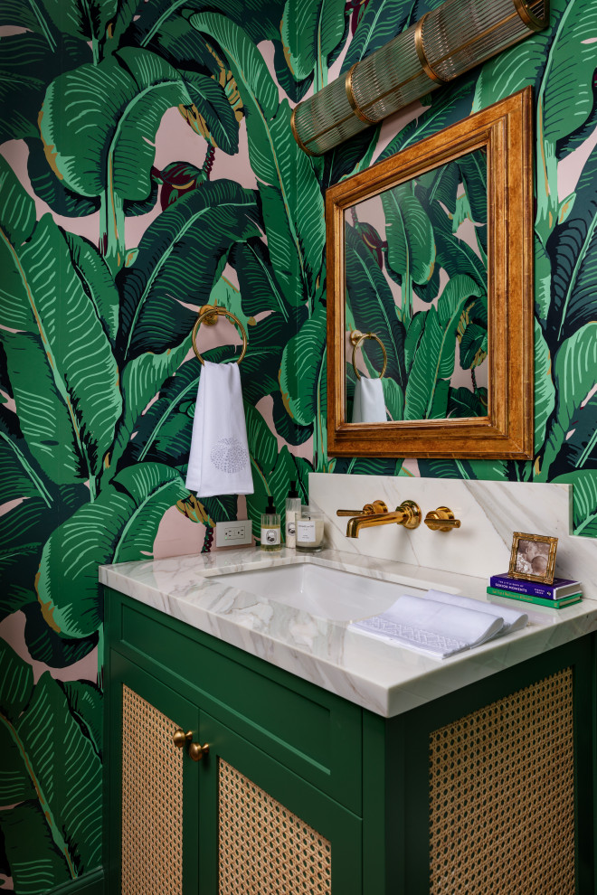 Plantation Road Residence - Beach Style - Powder Room - Miami - by MHK ...