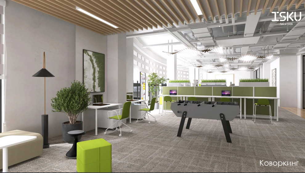 Концепт офиса Haleon разработан совместно с финской компанией ISKU