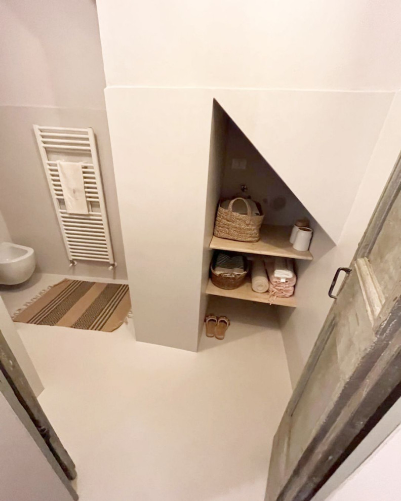 Микроцемент (Арт бетон) для санузла и душевого угла