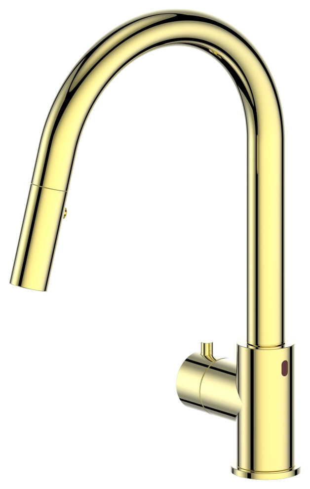 ZLINE Touchless Faucet, Polished Gold, GEMKFSPG Contemporary