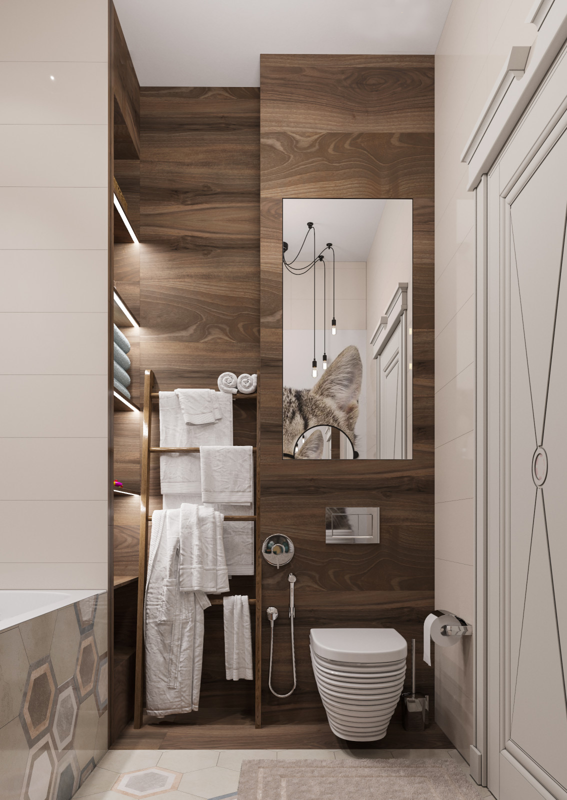 Дизайн проект квартиры "Элегантная роскошь"