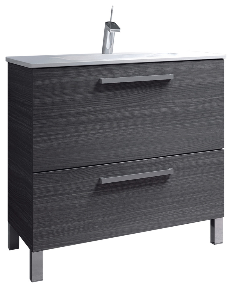 Urban 80 Bathroom Vanity Unit, 80x45 cm - Contemporary ...