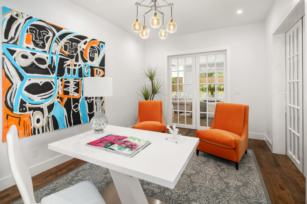 Inspiration for a transitional home design remodel in Dallas
