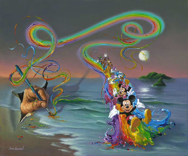 Disney Fine Art Walt's Colorful Creations by Jim Warren