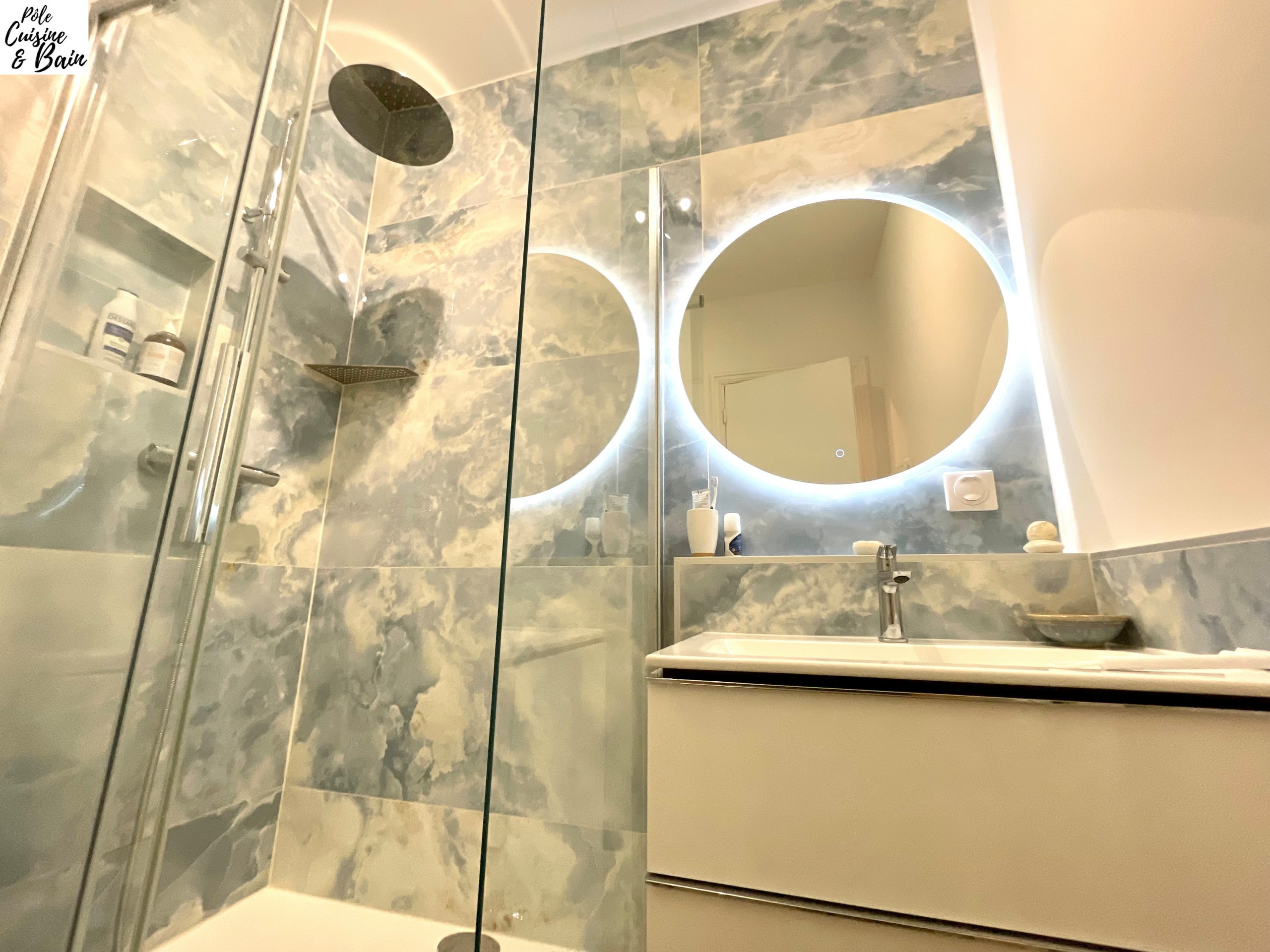 Salle d'eau: rénovation complète des années 80 à aujourd'hui