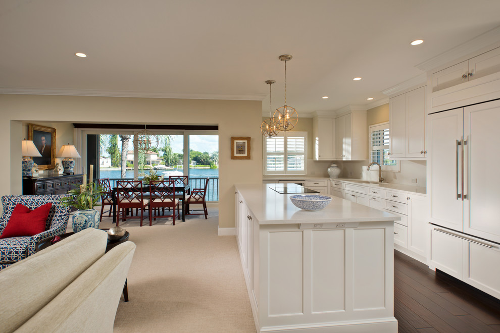 Inspiration for a transitional kitchen remodel in Miami