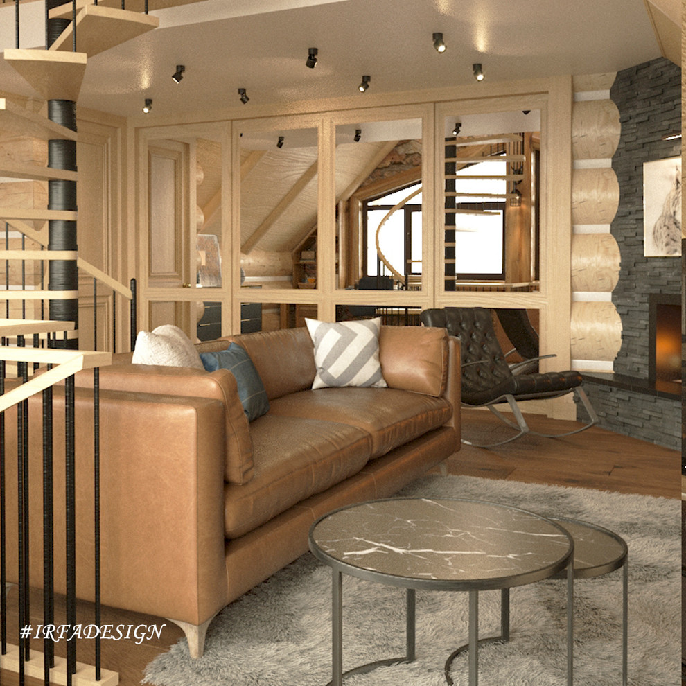 Визуализации в стиле «ШАЛЕ» с элементами скандинавского стиля