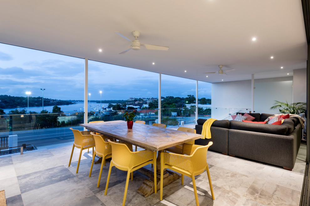 This is an example of a contemporary balcony in Perth.