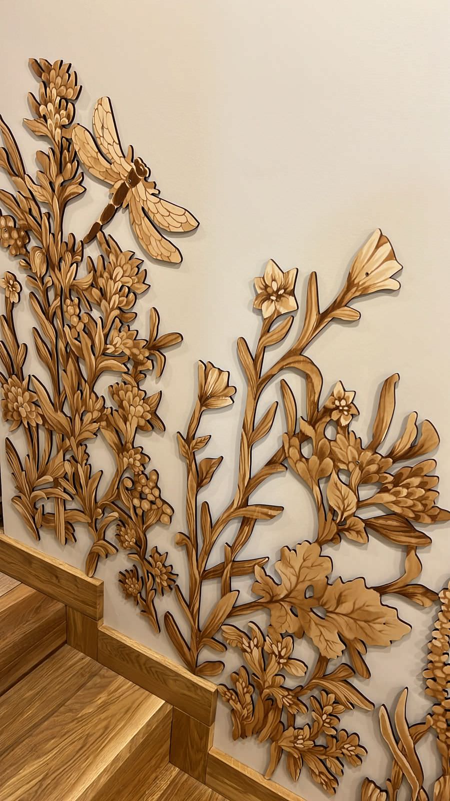 Декор на лестницу (после монтажа)