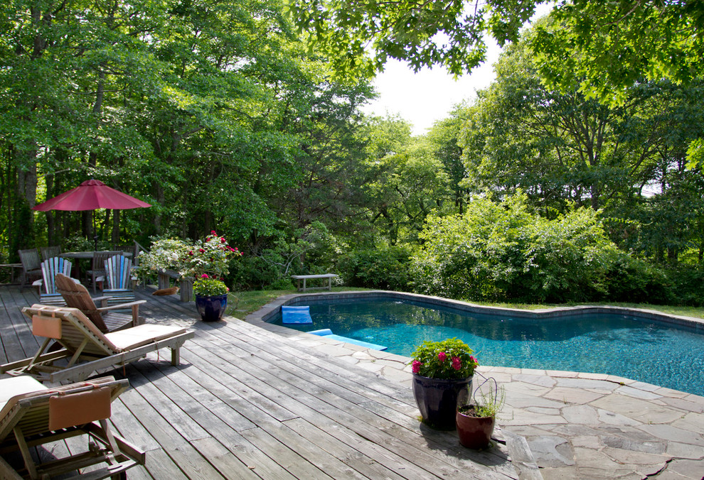 Design ideas for an eclectic pool in New York.