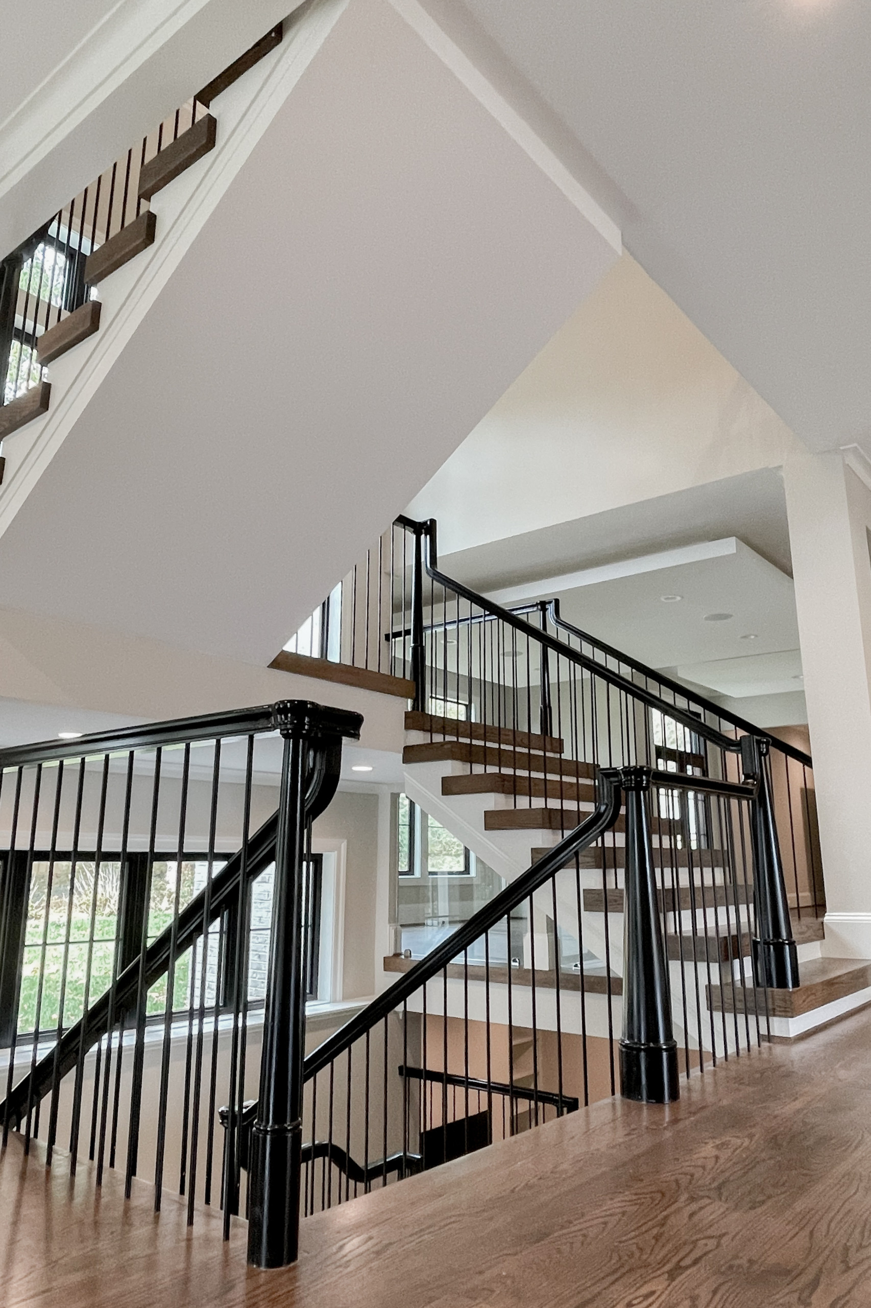 89_Eclectic and Edgy Staircase in French Contemporary Residence, McLean VA 2210