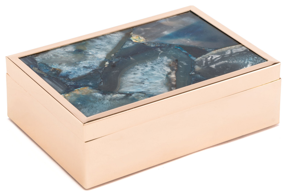 Stone Box Contemporary Decorative Boxes by HedgeApple Houzz