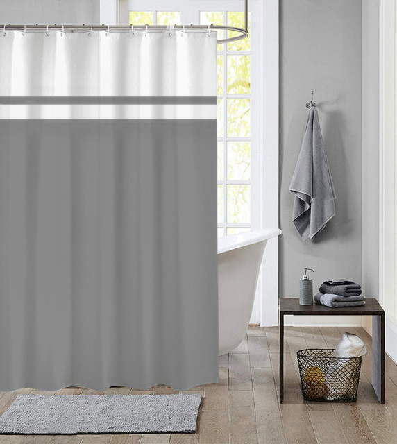 Extra Long Shower Curtain 72 x 78 Inch Dutch House Polyester Fabric