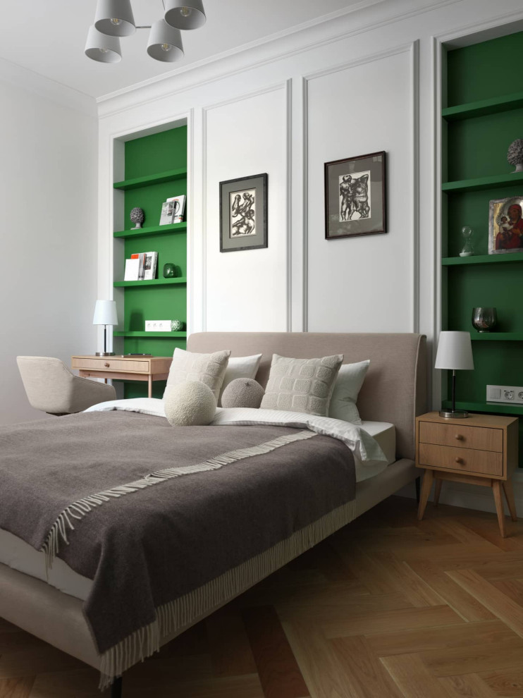 Дизайн и ремонт квартиры в Пречистенском переулке — Зелёный лейтмотив