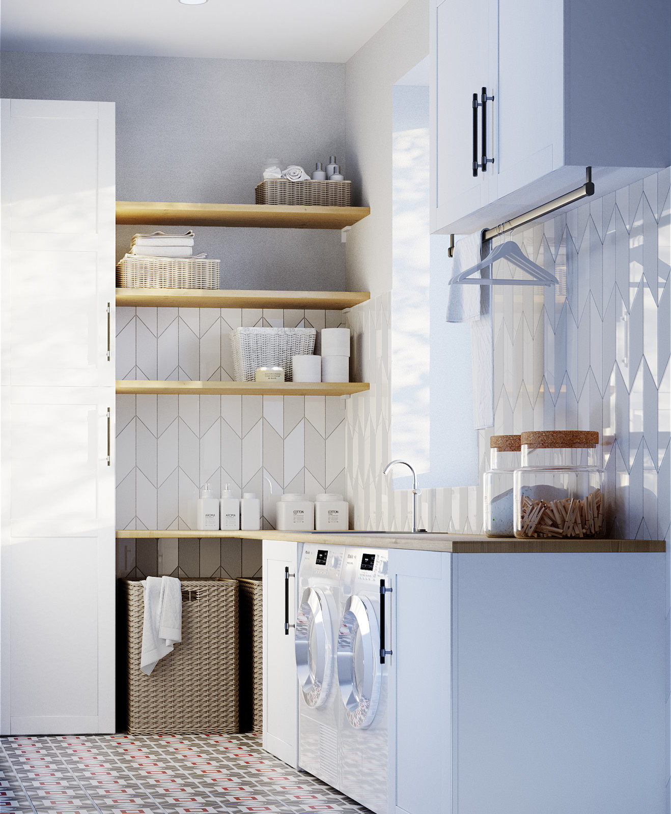 Дизайн проект интерьера коттеджа 140 кв.м.