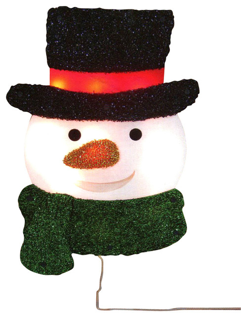 16 lighted tinsel snowman with top hat christmas window silhouette decoration - Top Hat Christmas Decorations 16 lighted tinsel snowman with top hat christmas window silhouette decoration - Top Hat Christmas Decorations