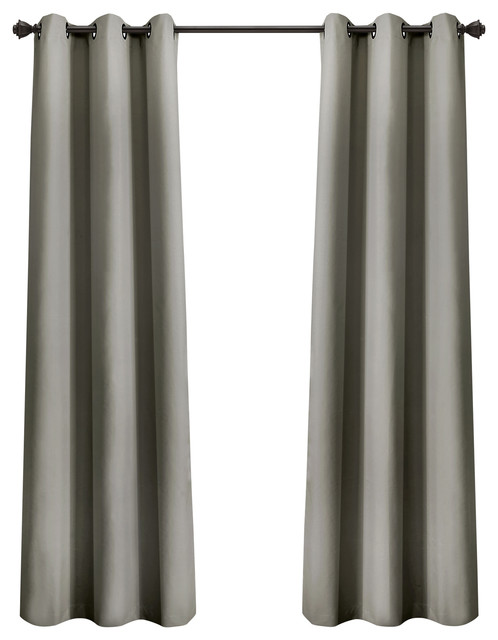 Absolute Blackout Pair Window Panel Contemporary Curtains By