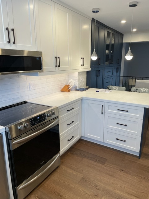 Lakeshore kitchen in Oakville townhouse