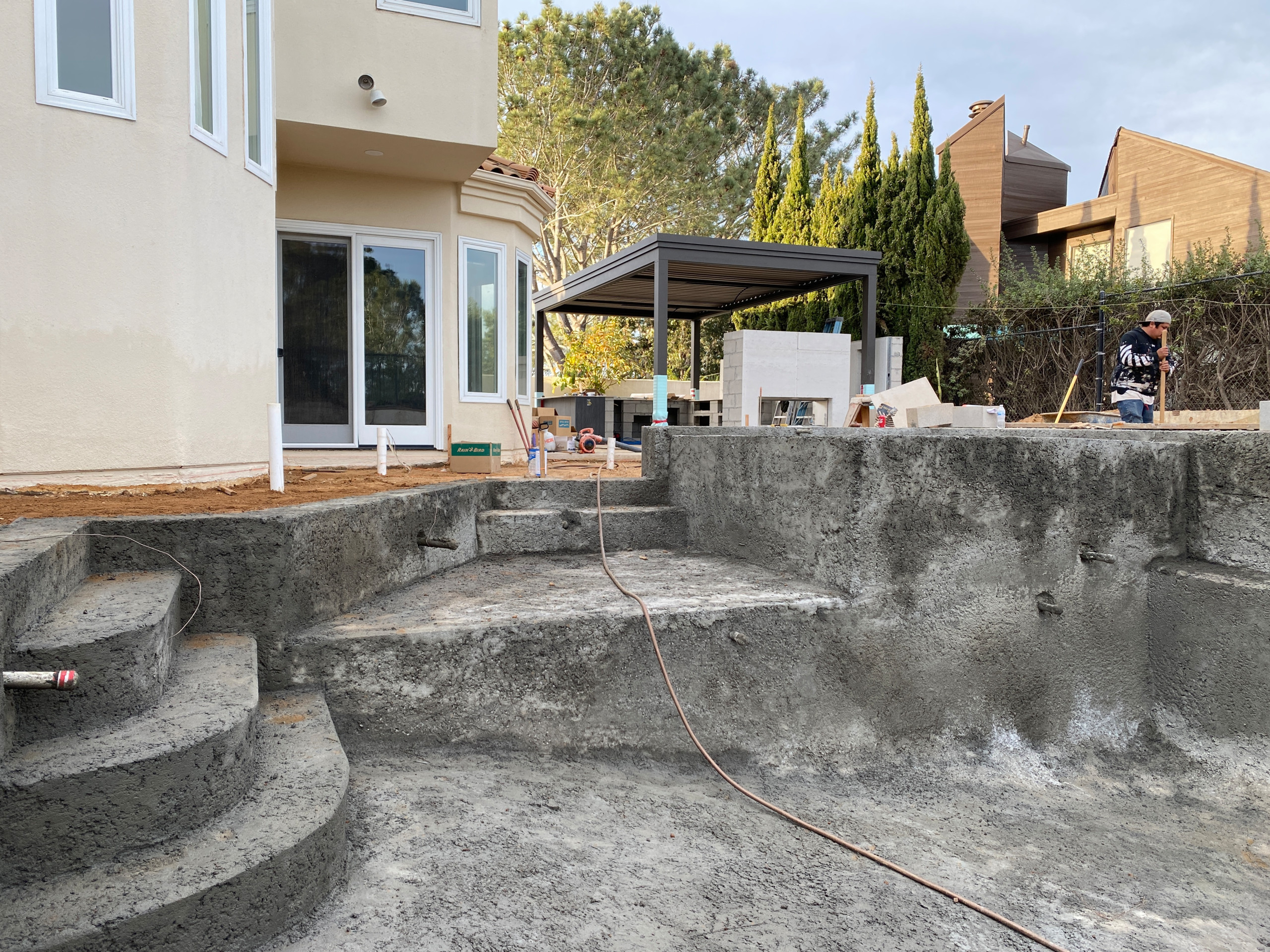 Pool Shotcrete Is In, Now Time For Coping!