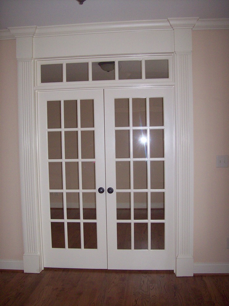 Cased Opening with Transom and French Doors - Traditional - Raleigh ...