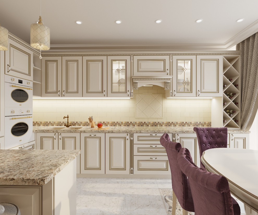 Проект 3х-комнатной квартиры в классическом стиле, ЖК Тихая Роща 2, г.Уфа.