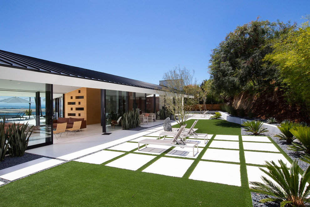 Inspiration for a contemporary backyard garden in Phoenix.