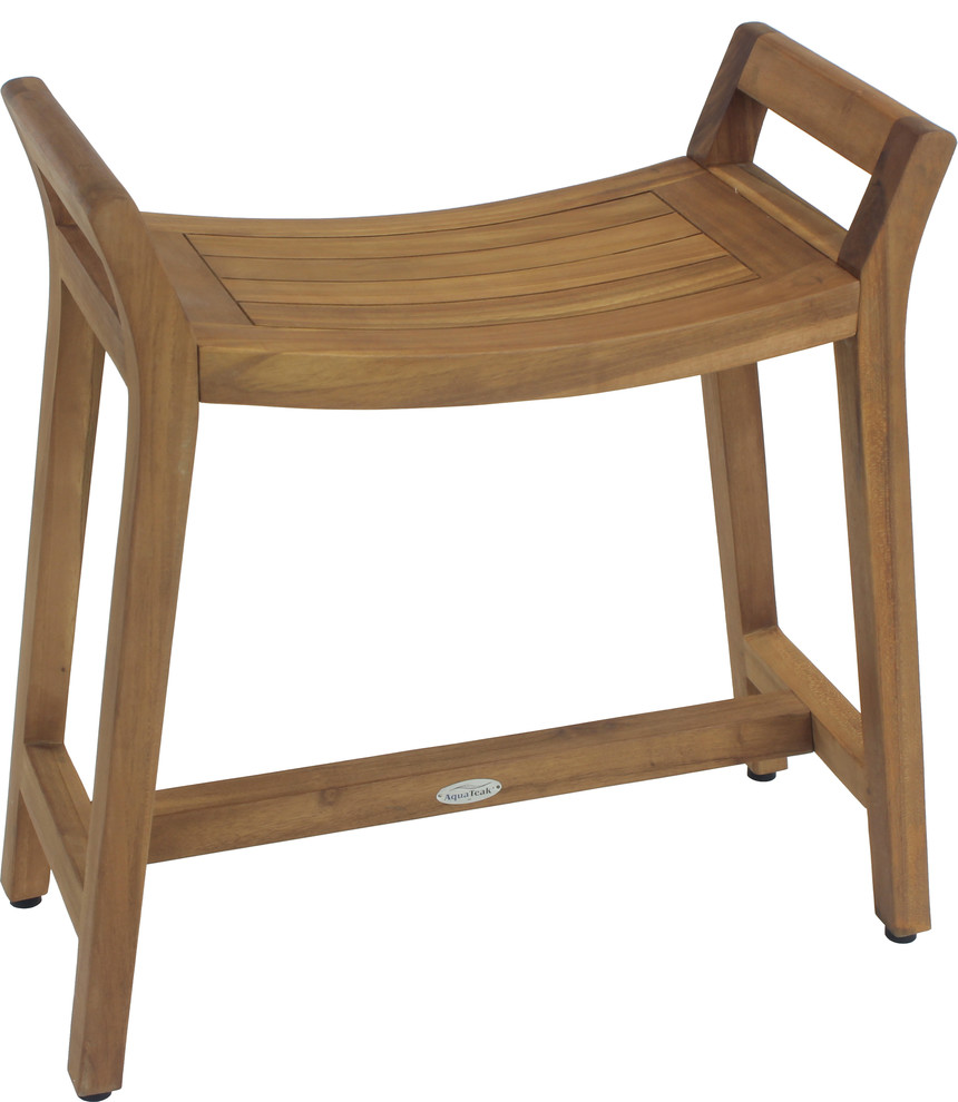 Patented Asia® Ascend Teak Shower Bench with Elevated Height Asian