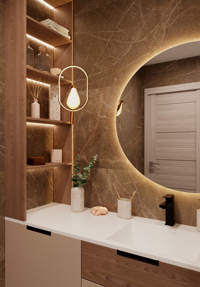 Тёмный санузел