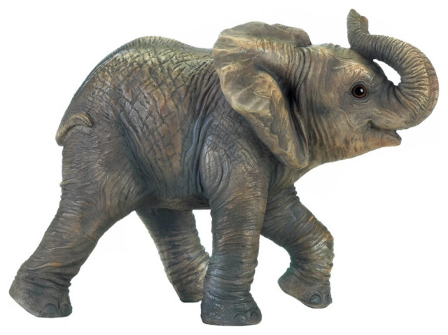 Happy Elephant Figure - Contemporary - Decorative Objects And Figurines ...