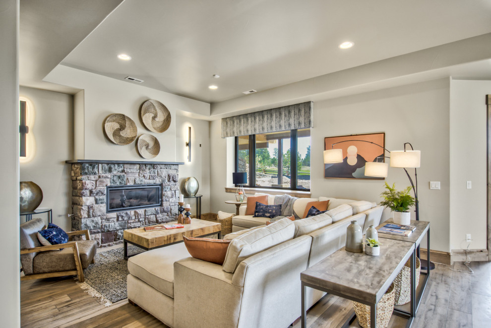 Gold Run – Custom Colorado Springs Home - Transitional - Living Room ...